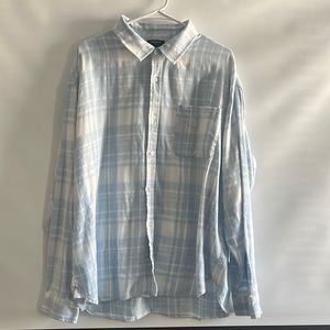 Forever 21 long sleeve blue shirt for men